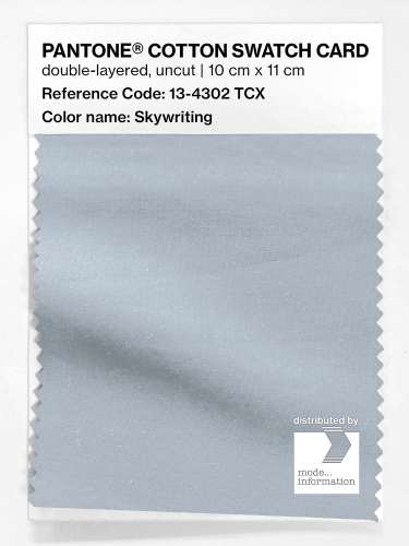 PANTONE® COTTON SWATCH CARD 13-4302 TCX Skywriting