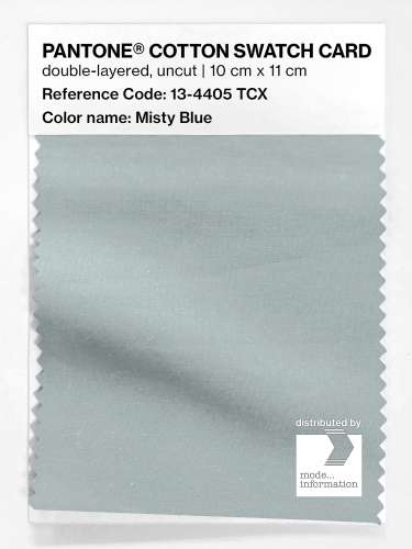 PANTONE® COTTON SWATCH CARD 13-4405 TCX Misty Blue