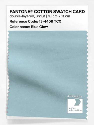 PANTONE® COTTON SWATCH CARD 13-4409 TCX Blue Glow