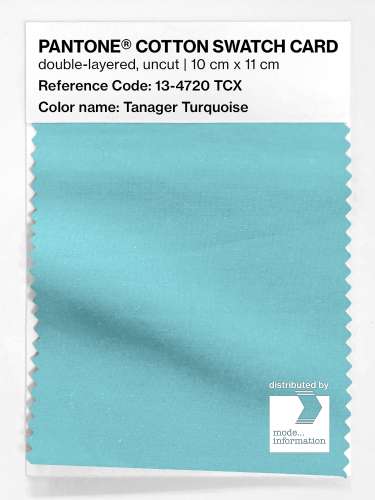 Artikelbild des Artikels “PANTONE® COTTON SWATCH CARD 13-4720 TCX Tanager Turquoise “