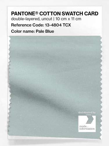 Product image of the product “PANTONE® COTTON SWATCH CARD 13-4804 TCX Pale Blue ”