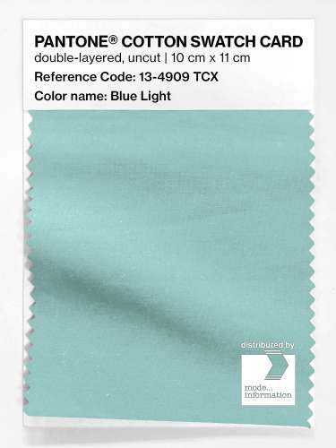 PANTONE® COTTON SWATCH CARD 13-4909 TCX Blue Light