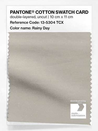 Product image of the product “PANTONE® COTTON SWATCH CARD 13-5304 TCX Rainy Day ”