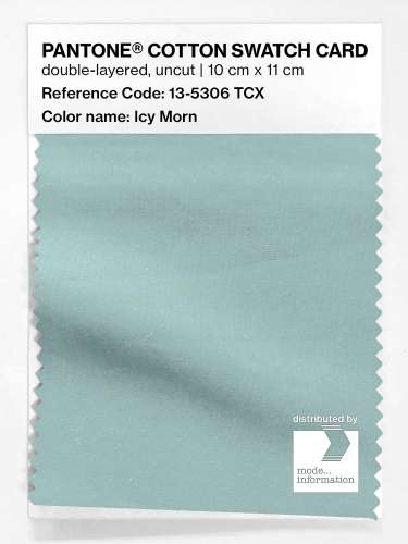 PANTONE® COTTON SWATCH CARD 13-5306 TCX Icy Morn