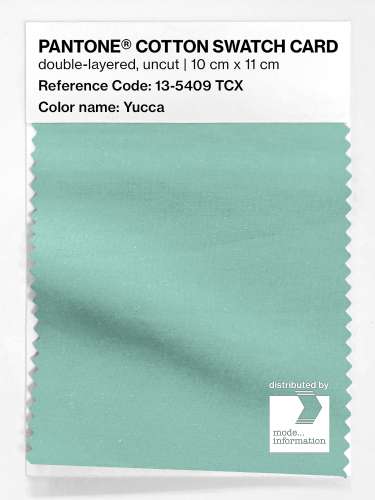 PANTONE® COTTON SWATCH CARD 13-5409 TCX Yucca