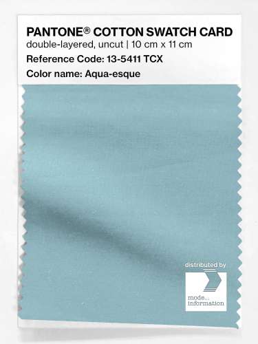 Artikelbild des Artikels “PANTONE® COTTON SWATCH CARD 13-5411 TCX Aqua-esque “