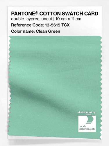 Artikelbild des Artikels “PANTONE® COTTON SWATCH CARD 13-5615 TCX Clean Green “
