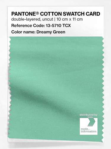Artikelbild des Artikels “PANTONE® COTTON SWATCH CARD 13-5710 TCX Dreamy Green “