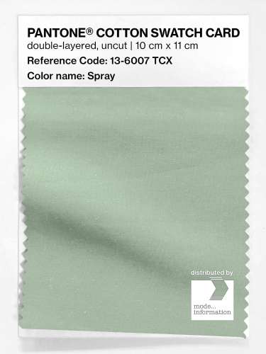 PANTONE® COTTON SWATCH CARD 13-6007 TCX Spray
