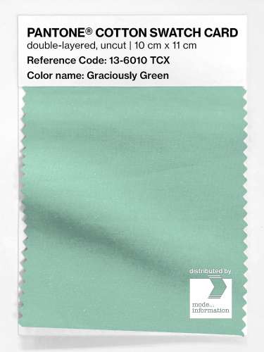 Artikelbild des Artikels “PANTONE® COTTON SWATCH CARD 13-6010 TCX Graciously Green “