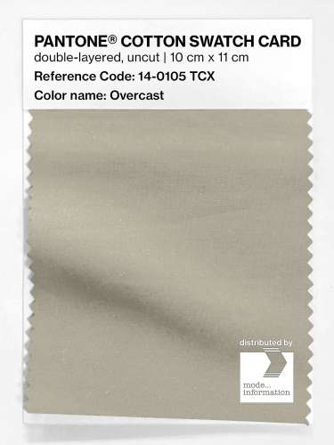 Product image of the product “PANTONE® COTTON SWATCH CARD 14-0105 TCX Overcast ”