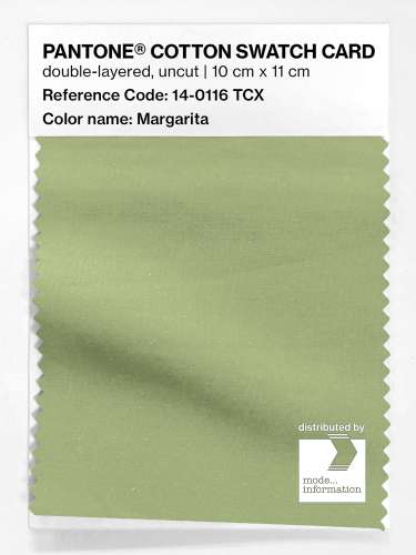 PANTONE® COTTON SWATCH CARD 14-0116 TCX Margarita