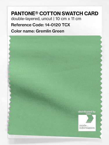 Artikelbild des Artikels “PANTONE® COTTON SWATCH CARD 14-0120 TCX Gremlin Green “
