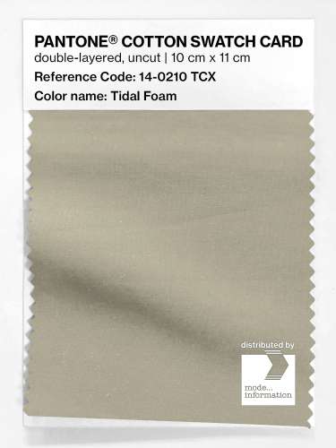 Product image of the product “PANTONE® COTTON SWATCH CARD 14-0210 TCX Tidal Foam ”