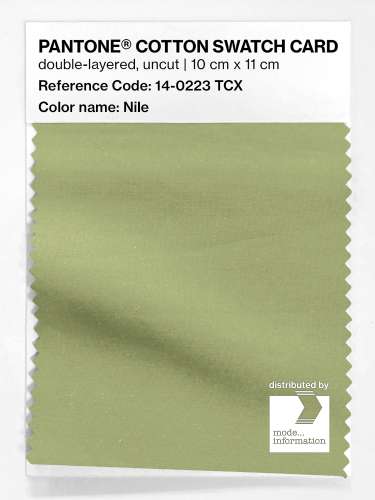 Product image of the product “PANTONE® COTTON SWATCH CARD 14-0223 TCX Nile ”