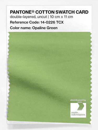 Product image of the product “PANTONE® COTTON SWATCH CARD 14-0226 TCX Opaline Green ”