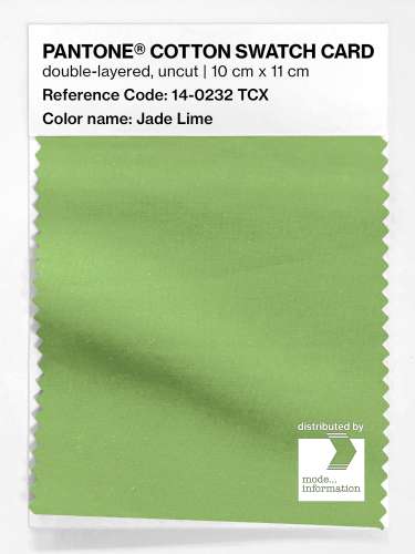 Product image of the product “PANTONE® COTTON SWATCH CARD 14-0232 TCX Jade Lime ”