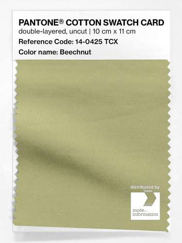 PANTONE® COTTON SWATCH CARD 14-0425 TCX Beechnut