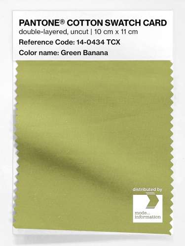 Product image of the product “PANTONE® COTTON SWATCH CARD 14-0434 TCX Green Banana ”