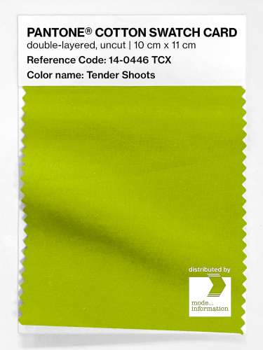 PANTONE® COTTON SWATCH CARD 14-0446 TCX Tender Shoots
