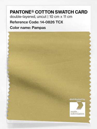 PANTONE® COTTON SWATCH CARD 14-0826 TCX Pampas