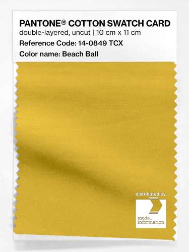 Product image of the product “PANTONE® COTTON SWATCH CARD 14-0849 TCX Beach Ball ”