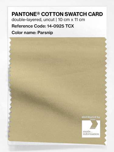 PANTONE® COTTON SWATCH CARD 14-0925 TCX Parsnip