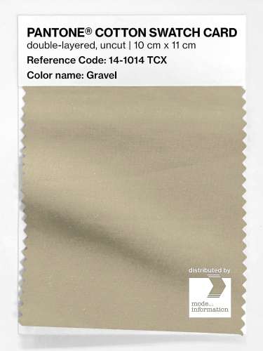 PANTONE® COTTON SWATCH CARD 14-1014 TCX Gravel