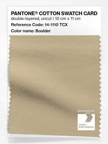 PANTONE® COTTON SWATCH CARD 14-1110 TCX Boulder