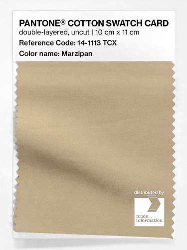 PANTONE® COTTON SWATCH CARD 14-1113 TCX Marzipan
