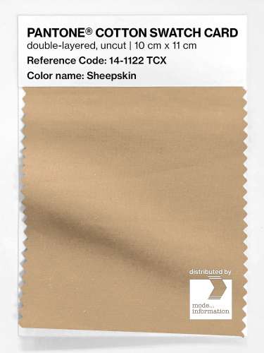 PANTONE® COTTON SWATCH CARD 14-1122 TCX Sheepskin