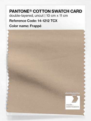 PANTONE® COTTON SWATCH CARD 14-1212 TCX Frappé