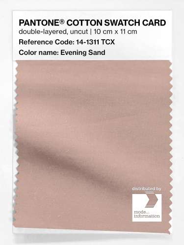 PANTONE® COTTON SWATCH CARD 14-1311 TCX Evening Sand