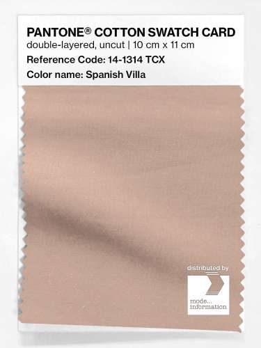 PANTONE® COTTON SWATCH CARD 14-1314 TCX Spanish Villa