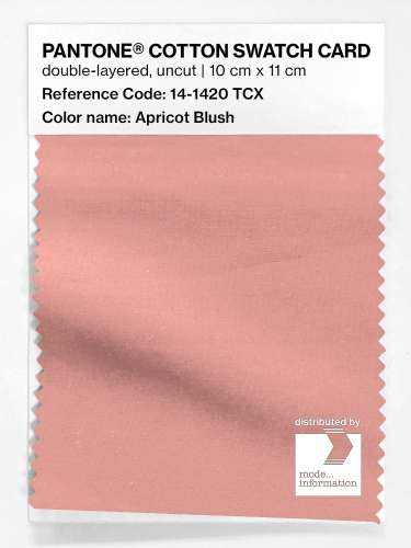 PANTONE® COTTON SWATCH CARD 14-1420 TCX Apricot Blush