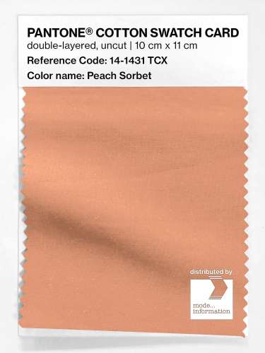 Artikelbild des Artikels “PANTONE® COTTON SWATCH CARD 14-1431 TCX Peach Sorbet “