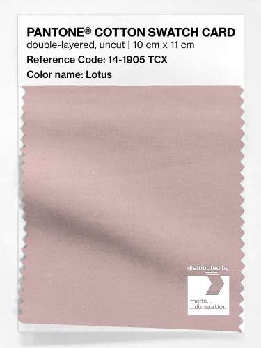 PANTONE® COTTON SWATCH CARD 14-1905 TCX Lotus