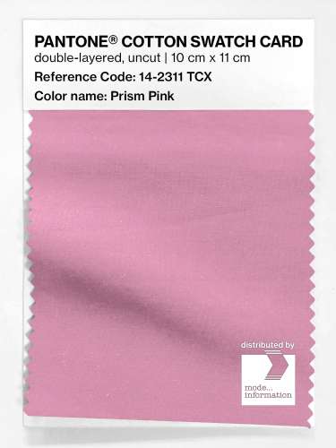 Product image of the product “PANTONE® COTTON SWATCH CARD 14-2311 TCX Prism Pink ”