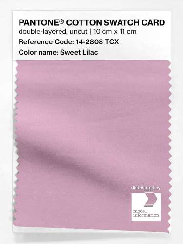 PANTONE® COTTON SWATCH CARD 14-2808 TCX Sweet Lilac