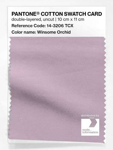 PANTONE® COTTON SWATCH CARD 14-3206 TCX Winsome Orchid