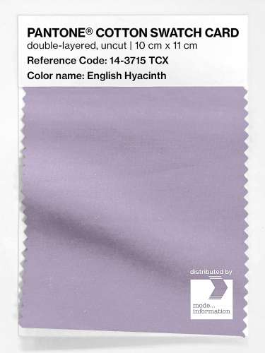 Artikelbild des Artikels “PANTONE® COTTON SWATCH CARD 14-3715 TCX English Hyacinth “