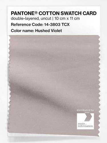 PANTONE® COTTON SWATCH CARD 14-3803 TCX Hushed Violet