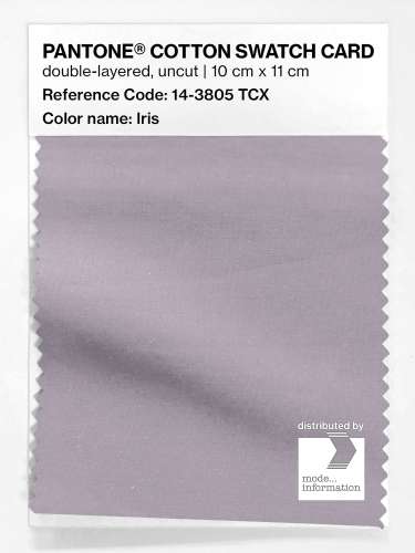PANTONE® COTTON SWATCH CARD 14-3805 TCX Iris