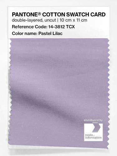 PANTONE® COTTON SWATCH CARD 14-3812 TCX Pastel Lilac