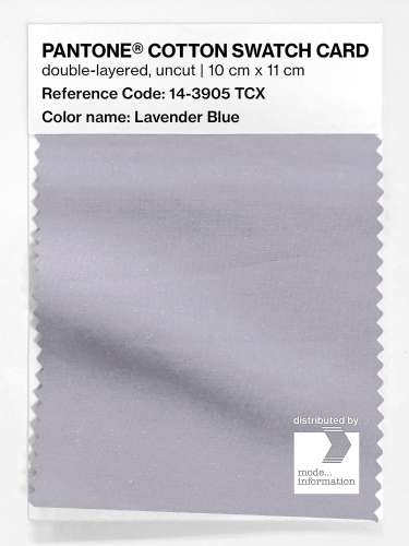 PANTONE® COTTON SWATCH CARD 14-3905 TCX Lavender Blue