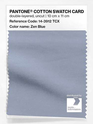 Artikelbild des Artikels “PANTONE® COTTON SWATCH CARD 14-3912 TCX Zen Blue “