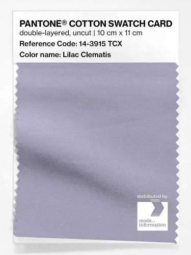 Artikelbild des Artikels “PANTONE® COTTON SWATCH CARD 14-3915 TCX Lilac Clematis “