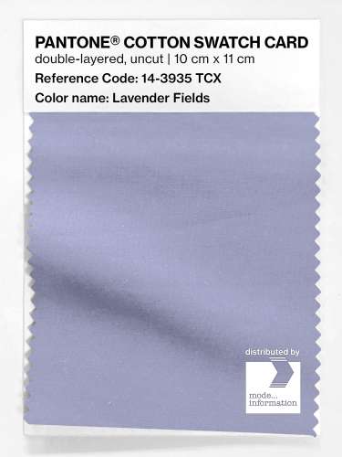 Artikelbild des Artikels “PANTONE® COTTON SWATCH CARD 14-3935 TCX Lavender Fields “