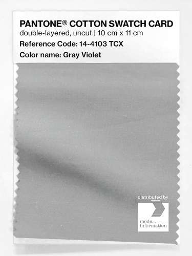 PANTONE® COTTON SWATCH CARD 14-4103 TCX Gray Violet