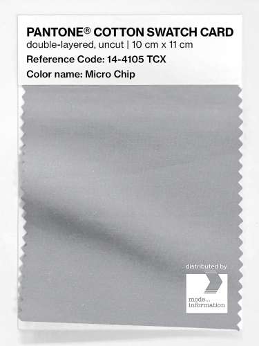 PANTONE® COTTON SWATCH CARD 14-4105 TCX Micro Chip